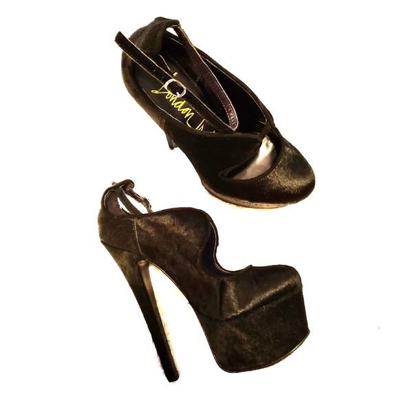 London Trash Shoes - London Trash real fur heels